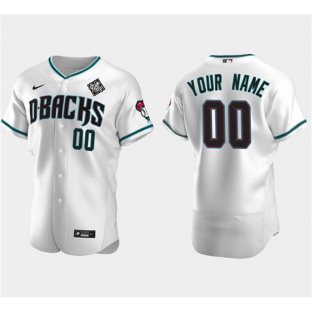 Men's Arizona Diamondbacks Customized White 2023 World Series Flex Base Jersey Men's Arizona Diamondbacks Customized White 2023 World Series Flex Base Jersey