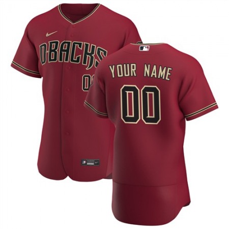 Men's Arizona Diamondbacks Red Customized Stitched MLB Jersey Men's Arizona Diamondbacks Red Customized Stitched MLB Jersey