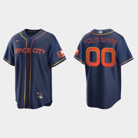 Men's Houston Astros ACTIVE Player Custom 2022 Navy City Connect Cool Base Stitched Jersey Men's Houston Astros ACTIVE Player Custom 2022 Navy City Connect Cool Base Stitched Jersey