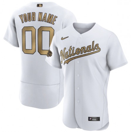 Men's Washington Nationals ACTIVE Player Custom 2022 All-Star White Flex Base Stitched MLB Jersey Men's Washington Nationals ACTIVE Player Custom 2022 All-Star White Flex Base Stitched MLB Jersey