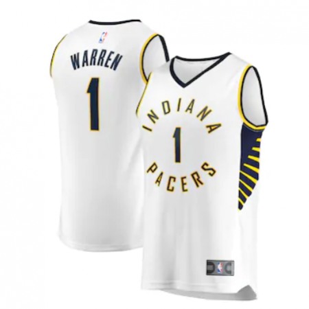 Men's Indiana Pacers #1 T.J. Warren White Stitched Jersey Men's Indiana Pacers #1 T.J. Warren White Stitched Jersey