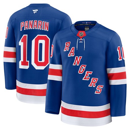 Men's New York Rangers #10 Artemi Panarin Blue Home Premium Jersey