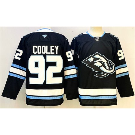 Men's Utah Mammoth #92 Logan Cooley Navy 2025 Stitched Premium Jersey