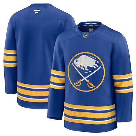 Men's Buffalo Sabres Blank Blue 2024-25 Home Stitched Hockey Premium Jersey