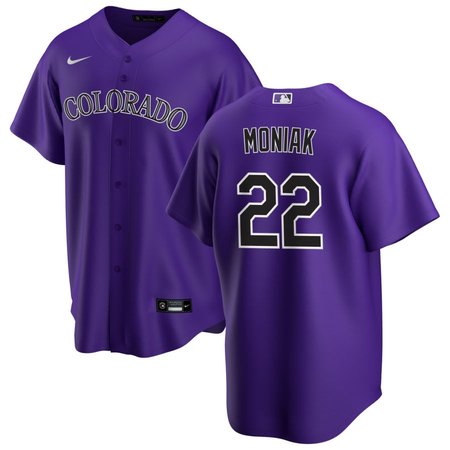 Men's Colorado Rockies #22 Nolan Jones Nike Purple Home Replica Jersey Men's Colorado Rockies #22 Nolan Jones Nike Purple Home Replica Jersey