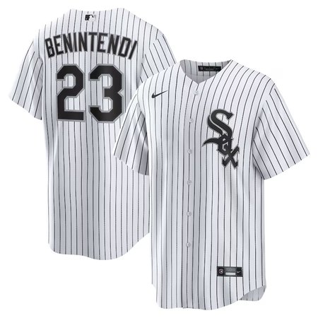 Men's Chicago White Sox #23 Andrew Benintendi Nike White/Black Home Official Player Jersey
