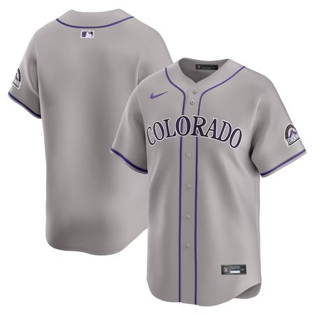Men's Colorado Rockies Gray Road Limited Jersey