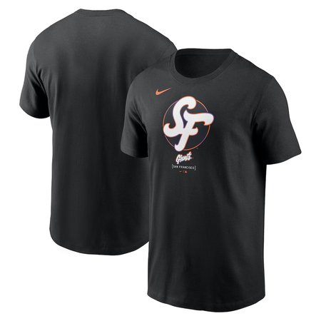 Men's San Francisco Giants Nike Black 2025 City Connect Large Logo T-Shirt