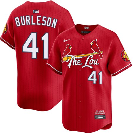 Men's St. Louis Cardinals #41 Alec Burleson Red Home Limited Jersey