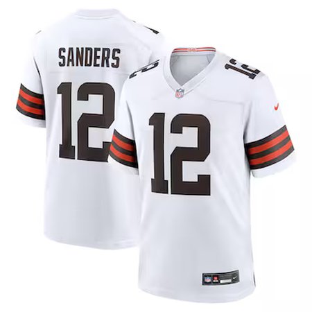 Men's Cleveland Browns #00 Shedeur Sanders Nike White 2025 NFL Draft Game Jersey Men's Cleveland Browns #00 Shedeur Sanders Nike White 2025 NFL Draft Game Jersey