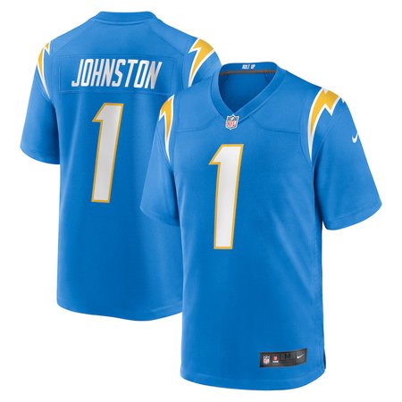 Men's Los Angeles Chargers #1 Quentin Johnston Nike Powder Blue Game Player Jersey