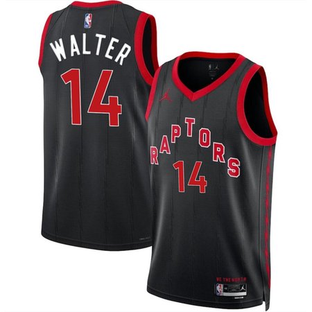Men's Toronto Raptors #14 Ja'Kobe Walter Black 2024 Draft Statement Edition Stitched Basketball Jersey Men's Toronto Raptors #14 Ja'Kobe Walter Black 2024 Draft Statement Edition Stitched Basketball Jersey