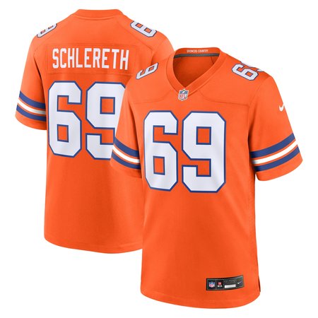 Men's Denver Broncos Mark Schlereth Nike Orange Mile High Collection 1977 Throwback Retired Player Game Jersey Men's Denver Broncos Mark Schlereth Nike Orange Mile High Collection 1977 Throwback Retired Player Game Jersey