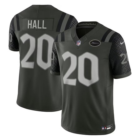 Men's New York Jets #20 Breece Hall Black Rivalries Collection F.U.S.E. Vapor Limited Stitched Jersey Men's New York Jets #20 Breece Hall Black Rivalries Collection F.U.S.E. Vapor Limited Stitched Jersey
