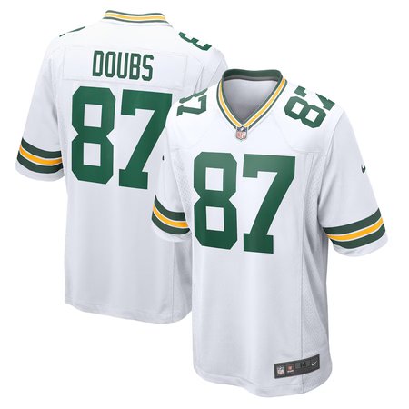 Men's Green Bay Packers #87 Romeo Doubs Nike White Game Player Jersey