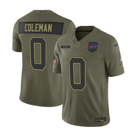 Men's Buffalo Bills #0 Keon Coleman Nike Olive 2025 Salute to Service Retired Limited Jersey Men's Buffalo Bills #0 Keon Coleman Nike Olive 2025 Salute to Service Retired Limited Jersey