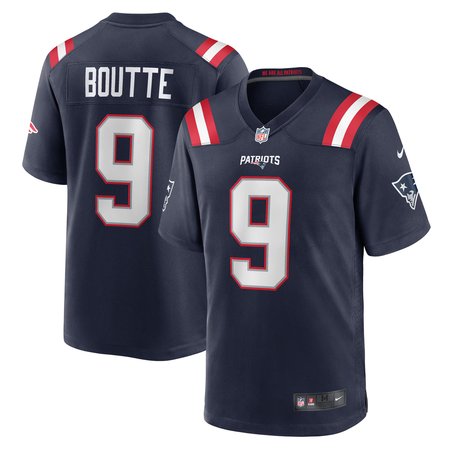 Men's New England Patriots #9 Kayshon Boutte Nike Navy Game Jersey Men's New England Patriots #9 Kayshon Boutte Nike Navy Game Jersey