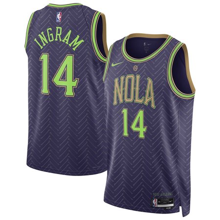 Unisex New Orleans Pelicans Brandon Ingram Nike Purple 2024/25 Swingman Player Jersey - City Edition Unisex New Orleans Pelicans Brandon Ingram Nike Purple 2024/25 Swingman Player Jersey - City Edition