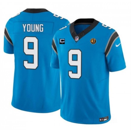Men's Carolina Panthers #9 Bryce Young Blue 2023 F.U.S.E. With 1-star C Patch And John Madden Patch Vapor Limited Stitched Football Jersey Men's Carolina Panthers #9 Bryce Young Blue 2023 F.U.S.E. With 1-star C Patch And John Madden Patch Vapor Limited Stitched Football Jersey