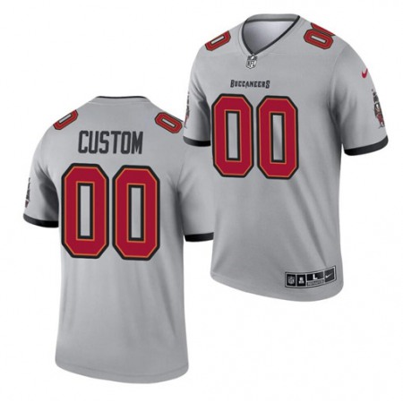 Men's Tampa Bay Buccaneers ACTIVE PLAYER Custom 2021 Gray Inverted Legend Stitched Jersey Men's Tampa Bay Buccaneers ACTIVE PLAYER Custom 2021 Gray Inverted Legend Stitched Jersey